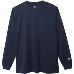 champion(チャンピオン) LONG SLEEVE T-SH マルチSP ロングTシャツ M (c3xs491-370)、ネイビー