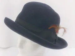 ◇ accessory PAGEBOY 羽付き ハット 帽子 ネイビー レディース P  【1301300002305】