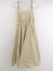 ◇ KBF ケービーエフ URBAN RESEARCH 膝下丈 キャミソール ワンピース サイズONE ベージュ レディース P  【1301300004736】