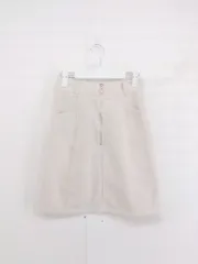 ◇ OLIVE des OLIVE オリーブ デ オリーブ ミニ 台形 スカート サイズM ベージュ レディース P  【1301310007352】