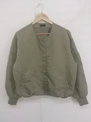 ◇ apart by lowrys ジップアップ 長袖 ノーカラー ジャンパー サイズL モスグリーン系 レディース P  【1302010000421】のサムネイル
