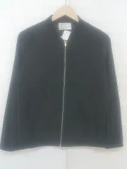 ◇ antiqua patterntorso アンティカ パターントルソ 薄手 長袖 ジップアップ ブルゾン ブラック レディース P  【1302010004641】