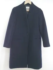◇ Doux archives ドゥアルシーヴ 長袖 ロング コート サイズS ネイビー レディース P  【1302010003552】のサムネイル