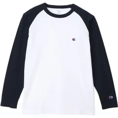 champion(チャンピオン) RAGLAN L/S T-SHI カジュアル長袖Tシャツ (c3y429-370)、(370)ネイビー