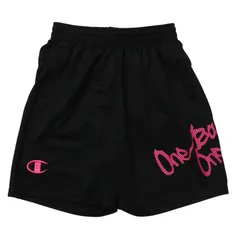 champion(チャンピオン) SHORTS BASKETBALL ウェア(キッズ) ck-zb524-107、(107)ブラックXピンク