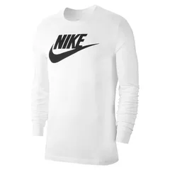 NIKE(ナイキ) ナイキ NSW アイコン フューチュラ L/S Tシャツ スポーツスタイル ウェア Tシャツ CI6292、(100)ホワイト