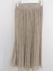 ◇ C･O･L･Z･A Honeys 花柄 ロング プリーツ スカート サイズ S ベージュ レディース E  【1302010027909】