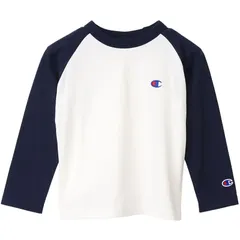 champion(チャンピオン) RAGLAN LONG T カジュアル長袖Tシャツ (cky403-370)、(370)ネイビー
