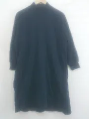 ◇ BEAMS BOY ビームス ボーイ 裏起毛 ハイネック 長袖 膝丈 ワンピース ネイビー レディース E  【1302030012145】のサムネイル