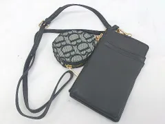 ◇ ◎ Couture brooch クチュールブローチ カード スマホ マルチ ショルダー ケース ブラック レディース E  【1302040004024】