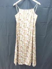 ◇ Bab バブ 総柄 調節可能 なし ロング キャミソールワンピース サイズM マルチ レディース E  【1302060015482】