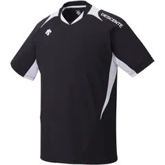 DESCENTE(デサント) 半袖バレーボールシャツ バレーボール プラクティスシャツ (dss5420b-bwh)、(bwh)ブラック×ホワイト