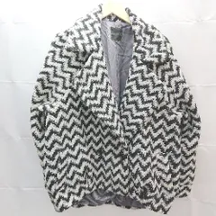 ◇ MERCURYDUO マーキュリーデュオ ケーブル　起毛　総柄 長袖 ジャケット サイズF ブラック系 レディース E  【1302060021759】