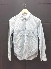 ◇ Abercrombie & Fitch ボタン　胸ポケット　ウォッシュ加工 長袖 シャツ サイズXS ブルー系 メンズ E  【1302060020950】