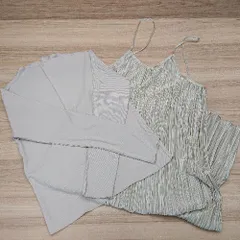 ◇ SUGAR SPOON リブ シンプル 肩紐調節可能 キャミワンピ カットソー サイズF ベージュ レディース E  【1302060025122】