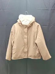 ◇ INGNI イング リバーシブル　ボア　フード　ジップアップ 長袖 ジャケット サイズM ブラウン系 レディース E  【1302060026907】