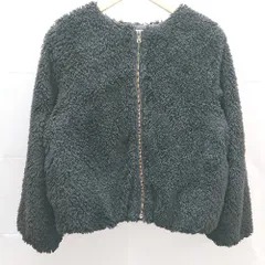 ◇ GLACIER 起毛　ジップアップ　裏地 長袖 ジャケット サイズM ブラック系 レディース E  【1302060026082】