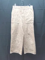 ◇ UNITED ARROWS ﾕﾅｲﾃｯﾄﾞｱﾛｳｽﾞ コーデュロイ ファティーグ ワイド パンツ 38サイズ ベージュ レディース E  【1302060028017】