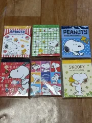 SNOOPY メモ帳 6個 まとめ