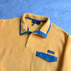 90s 1998年 USA製 patagonia Synchilla Snap T Pullover 【 yellow 】 パタゴニア シンチラ スナップT プルオーバー フリース【 イエロー 】