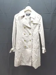 ◇ COMME CA ISM コムサイズム バックスリット 長袖 トレンチコート サイズM ベージュ レディース E  【1302060035930】
