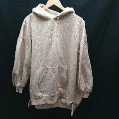 ◇ classicalelf クラシカルエルフ フード　裏起毛　シンプル　長袖 パーカー サイズXL クリーム系 レディース E  【1302060040293】