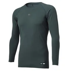 デサント DESCENTE ジュニア丸首長袖アンダーシャツ 野球 アンダーウェア/タイツ (DB5SUD20J)、(GR00)グリーン