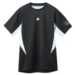 デサント DESCENTE 半袖バレーシャツ バレーボール 半袖Tシャツ (DV5SHT04U)、(BK00)ブラック