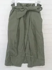 ◇ ◎ chocol raffine robe ショコラ フィネ ローブ 膝下丈 ナロー スカート サイズF カーキ系 レディース P  【1302150002248】のサムネイル