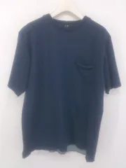 ◇ BEAMS HEART ビームス ハート 胸ポケット付き 半袖 カットソー サイズ L ネイビー メンズ P  【1302150000251】