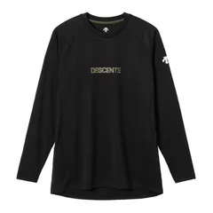 デサント DESCENTE 長袖バレーボールシャツ バレーボール 長袖Tシャツ (DV5FLT02U)、(BK00)ブラック