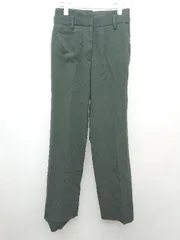 ◇ UNITED TOKYO AKITA ハイウエスト サイドスリット ストレート パンツ サイズ2 ブラック レディース P  【1302200000033】