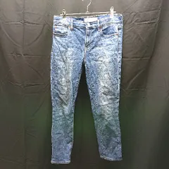 ◇ GAP ギャップ ビーズアクセサリー　ストレッチ　シンプル デニムパンツ サイズ26 ブルー系 レディース E  【1303020026395】
