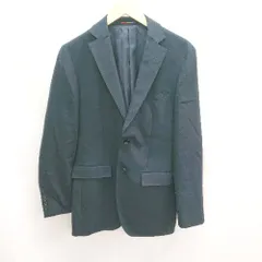 ◇ ORIHICA 背抜き ビジネス 内ポケット4つ 短起毛 長袖 ジャケット サイズ38 ネイビー メンズ E  【1303020019663】