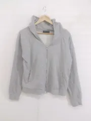 ◇ ENVYM アンビー プリント 長袖 ジップアップ パーカー サイズF グレー系 ブラック レディース E  【1303070004701】のサムネイル