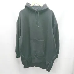 ◇ classicalelf クラシカルエルフ 裏起毛 シンプル 無地 長袖 パーカー カットソー サイズXL ブラック レディース E  【1303090006501】