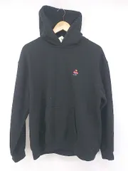 ◇ FREAK'S STORE フリークスストア × ROSTER BEAR 裏起毛 長袖 プルオーバー パーカー サイズM ブラック メンズ P  【1303090000257】