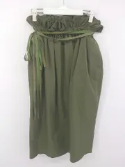 ◇ ASTRAET アストラット UNITED ARROWS ロング フレア スカート サイズ0 カーキ レディース E  【1303140010502】
