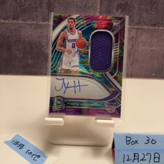 2020-21 Panini Spectra Tyrese Haliburton 66/99 直筆サインカード SACRAMENTO KINGS ジャージ RC ルーキー Rookie Palsur Prizm カード