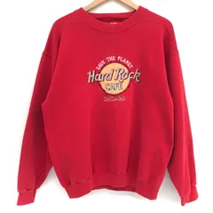【中古】【メンズ/レディース】 Hard Rock CAFE ハードロックカフェ LOGO SWEAT ロゴ スウェット トレーナー 長袖 トップス 古着 ヴィンテージ系  【170-250602-rs-06-FUR】