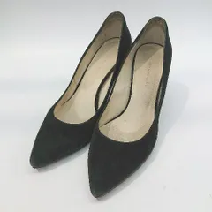 ◇ ADAM ET ROPE アダムエロペ ポインテッドトゥ　起毛　シンプル　パンプス サイズ24.5 ブラック系 レディース E  【1303270002200】