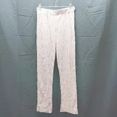 ◇ LOWRYS FARM ローリーズファーム ウエストゴム　ストレッチ　スリット　シンプル パンツ サイズF グレー系 レディース E  【1303270004112】