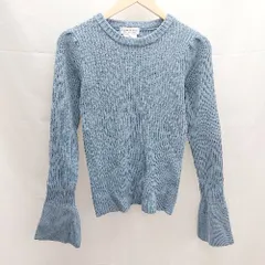 ◇ CIAOPANIC TYPY チャオパニックティピー クルーネック　ケーブル　起毛 長袖 ニット サイズ1 ブルー系 レディース E  【1303270007502】