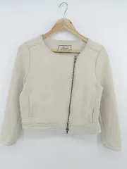 ◇ Acuta アクータ URBAN RESEARCH ノーカラー 長袖 ジャケット サイズF ベージュ系 レディース P  【1304010001422】のサムネイル
