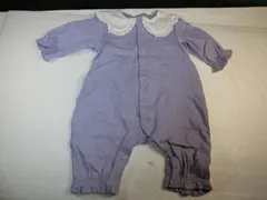 ■GU ジーユー ロンパース 60cm 紫色 襟付き