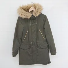 ■ ZARA trafaluc outer wear ザラ 裏起毛 長袖 ミリタリー コート サイズEUR S USA S MEX 26 カーキ レディース E 【1304050001840】