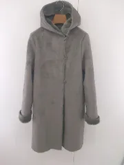 ■ URBAN RESEARCH ROSSO アーバンリサーチ ロッソ 長袖 フェイクムートン コート サイズF グレー系 レディース E  【1304050001833】
