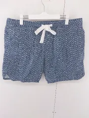 ◇ TOMMY HILFIGER トミーヒルフィガー 総柄 ショート ハーフ パンツ サイズXL ネイビー ホワイト系 メンズ E  【1304050001703】