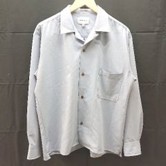 ◇ EMMA CLOTHES 엠마 클로즈 버튼 가슴 포켓 심플 긴 소매 셔츠 사이즈 L 블루 계 여성 E [1304050023651]