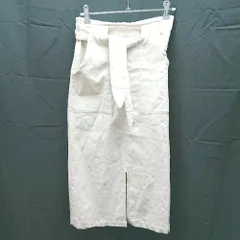 ◇ Kobe Lettuce ストレッチ タイトシルエット ハイウエスト ロング タイト スカート サイズLo ベージュ レディース E  【1304050026942】